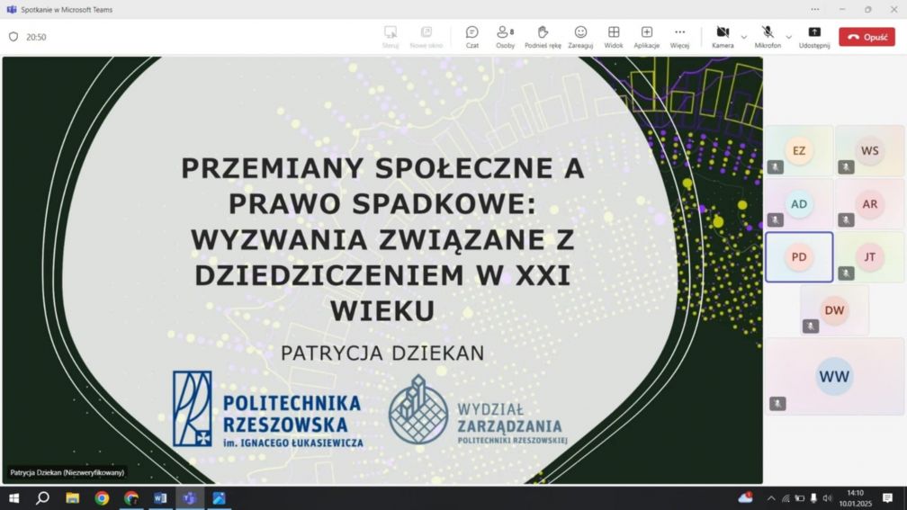 Ogólnopolska Konferencja Naukowa pt. „Spadek - kwestia...