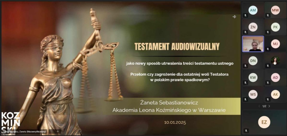 Ogólnopolska Konferencja Naukowa pt. „Spadek - kwestia...