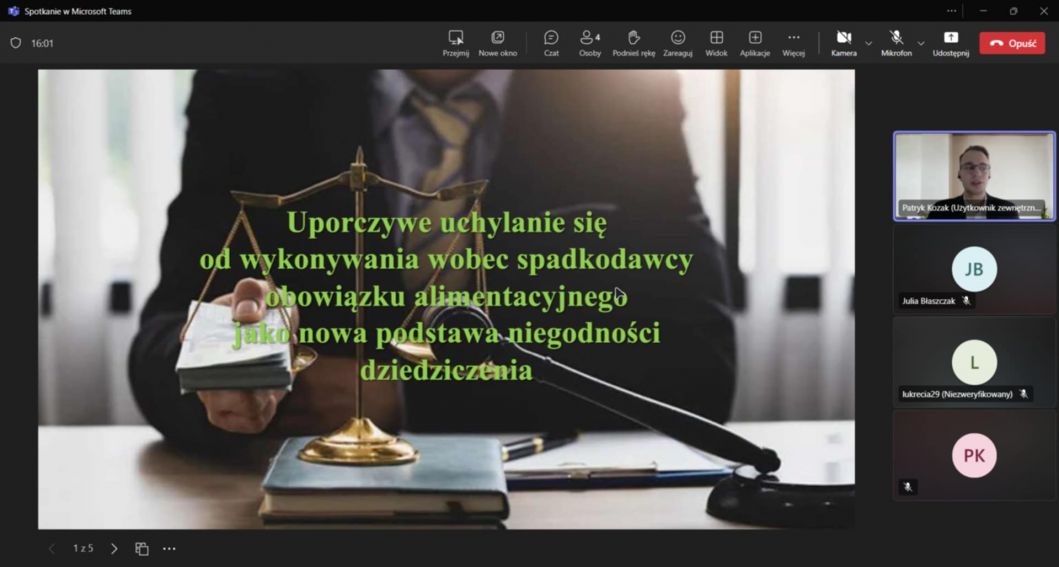 Ogólnopolska Konferencja Naukowa pt. „Spadek - kwestia...