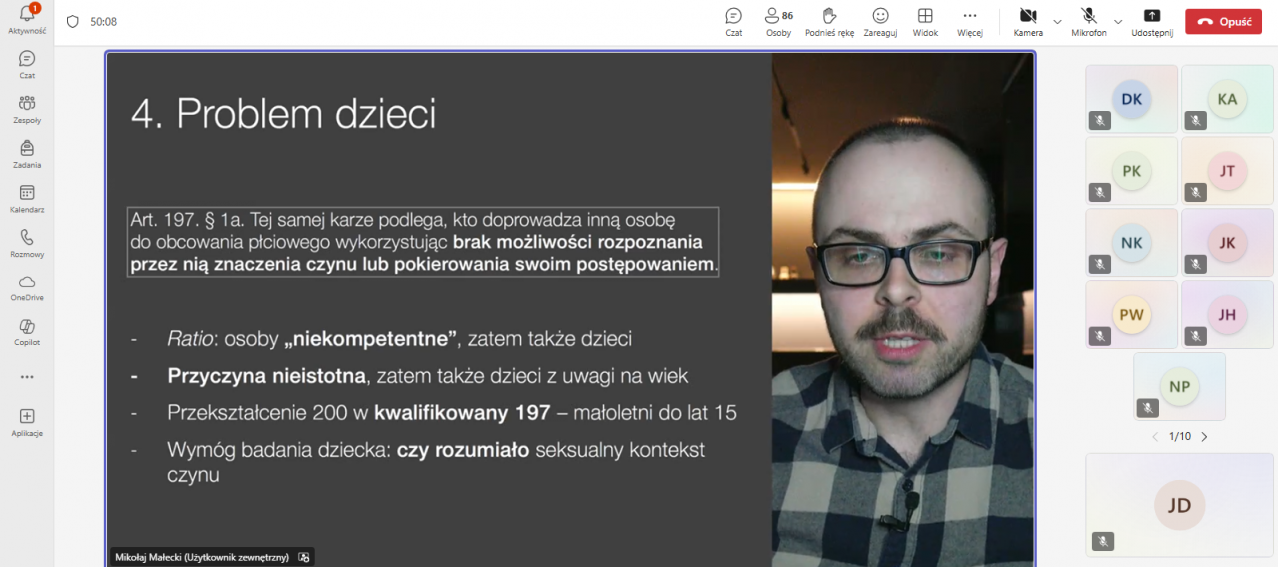 Spotkanie eksperckie pt. "Czy »tak« zawsze znaczy...