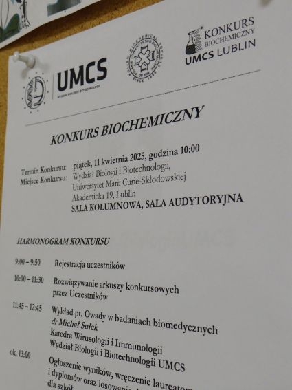 Konkurs Biochemiczny 2025