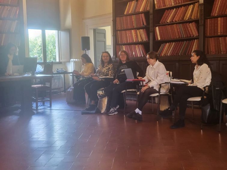 Przedstawicielki Centrum Promocji na Università degli...