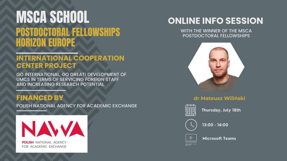 Projekt GO-ING- Info Session z Laureatami MSCA...
