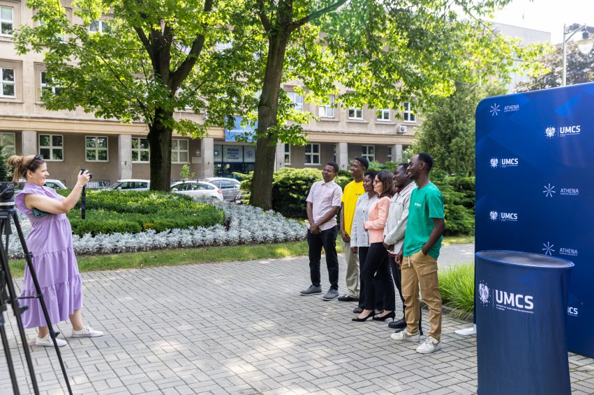 Briefing prasowy z udziałem studentów z Tanzanii