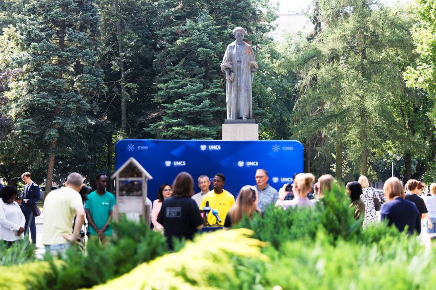 Briefing prasowy z udziałem studentów z Tanzanii