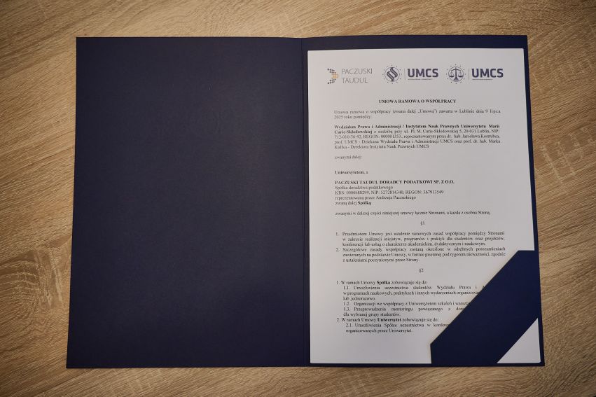 Paczuski Taudul partnerem Wydziału Prawa i Administracji...