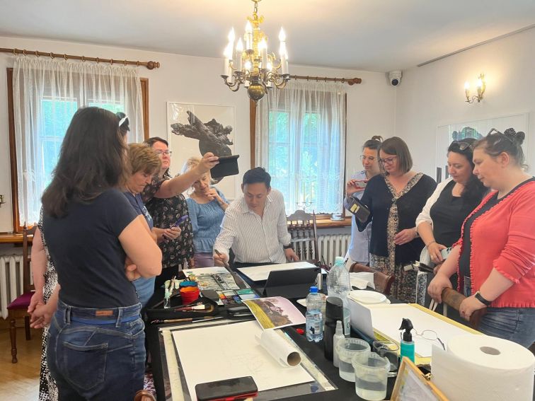 Letnie warsztaty akwareli z Minh Dam - fotorelacja