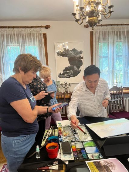 Letnie warsztaty akwareli z Minh Dam - fotorelacja