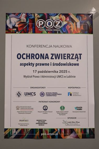 Konferencja naukowa „Ochrona zwierząt – aspekty prawne i...