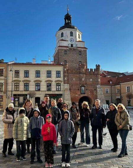 Spacer po Lublinie z wielopokoleniową rodziną premiera...