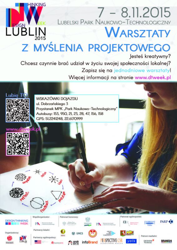 Design Thinking Week Lublin 2015 Zaproszenie Listopad 2015