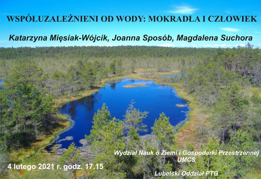 Join us for a lecture on wetlands (4 February, 17:15) - February - 2021 -  News - Institute of Earth and Environmental Sciences - Main page