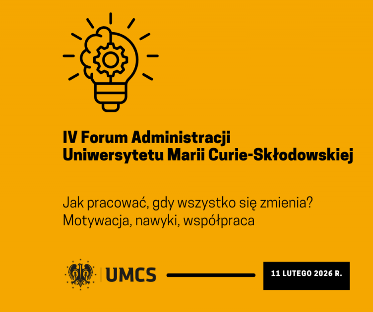 IV Forum Administracji UMCS - Styczeń - 2026 - Aktualności ...