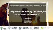 "Współczesne trendy w turystyce - szanse,...