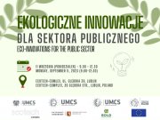 Ekologiczne innowacje dla sektora publicznego –...
