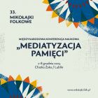 "Mediatyzacja pamięci" konferencja naukowa