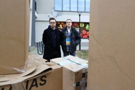 4.03.22 pakowanie darów dla Ukrainy - fot. klaudia...
