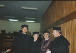 od lewej - dr K. Kosior, dr Honorata Jakuszko, prof. Z....