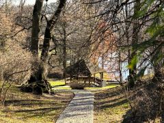 widok na fragment stawów oraz Ścieżki Sensorycznej.JPG