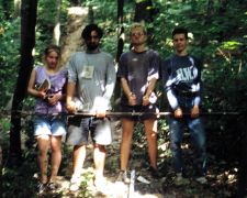 66. Bartłomiej Jankowski (drugi z prawej). Leszczyna,...