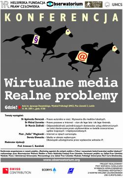 Konferencja: Wirtualne media - realne problemy
