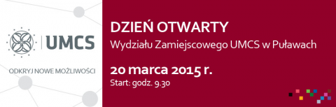 Dzień Otwarty Wydziału Zamiejscowego UMCS w Puławach