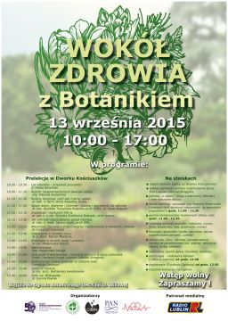 13 września: Wokół zdrowia z Botanikiem