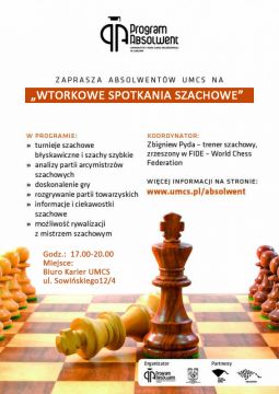 "Wtorkowe spotkania szachowe" - Program...