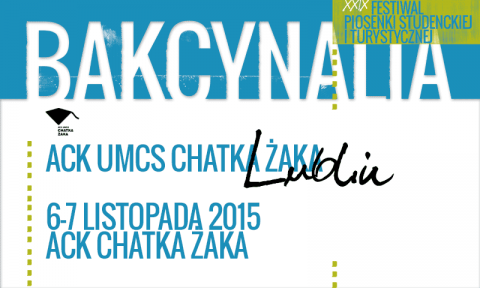 Festiwal Bakcynalia - już 6-7 listopada w ACK!