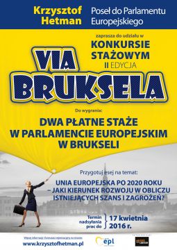 Konkurs „Via Bruksela” - zgłoszenia do 17 kwietnia