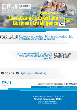 Seminarium PMI - Zarządzanie projektami Business...