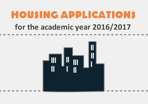 Housing applications for the academic year 2016/2017