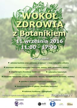 Wokół zdrowia z Botanikiem - zaproszenie