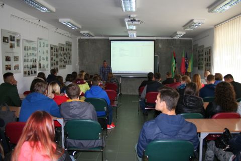 Visita dos alunos do Agrupamento de Escolas nº 2 em Dęblin