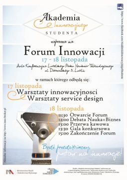 Forum Innowacji – zaproszenie!