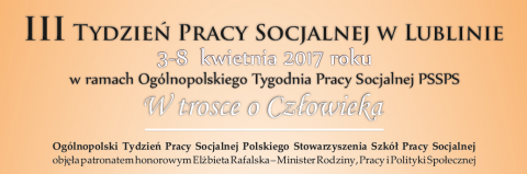 III Tydzień Pracy Socjalnej (3-8.04.2017) - zaproszenie 