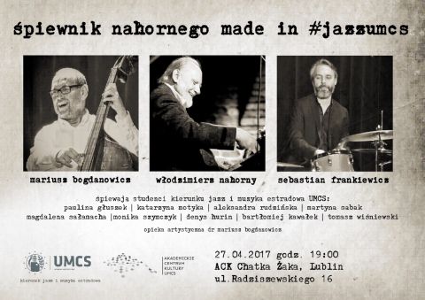 Nahorny's Songbook – "Made in #jazzUMCS"...
