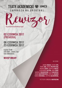 Teatr Akademicki UMCS - spektakl "Rewizor"