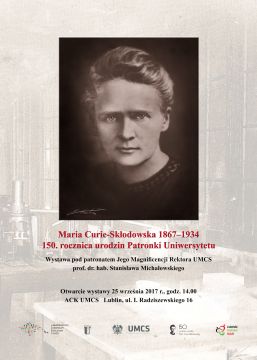 Maria Curie-Skłodowska. 150.rocznica urodzin Patronki...