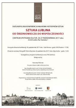 Konferencja: Sztuka Lublina. Od średniowiecza do...