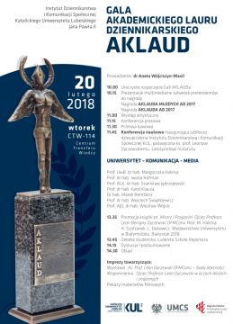  Gala AKLAUD 2017 – zaproszenie 