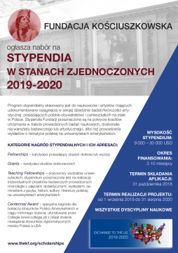 Program Stypendialny Fundacji Kościuszkowskiej