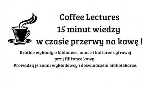 Coffee Lectures start December 5th