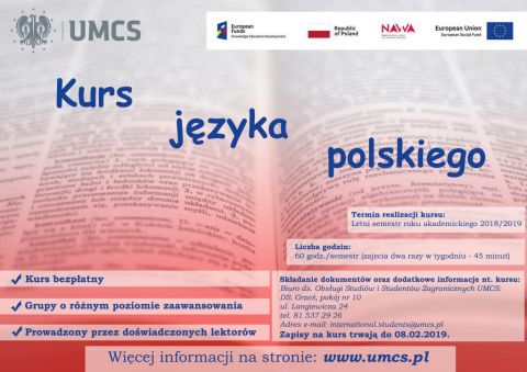 Bezpłatny kurs języka polskiego
