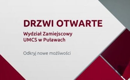 Za tydzień Drzwi Otwarte Wydziału Zamiejscowego w Puławach!
