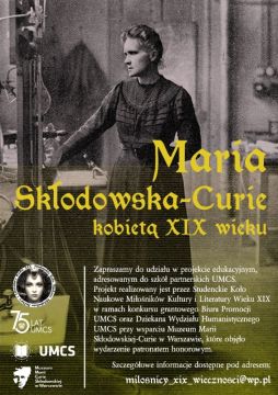 "Maria Skłodowska-Curie kobietą XIX wieku" -...