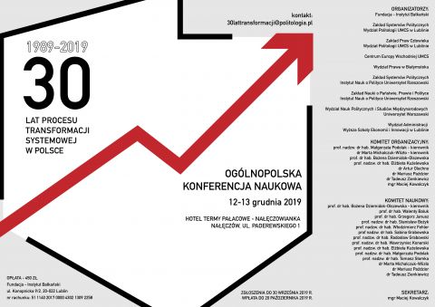 30 lat procesu transformacji systemowej w Polsce