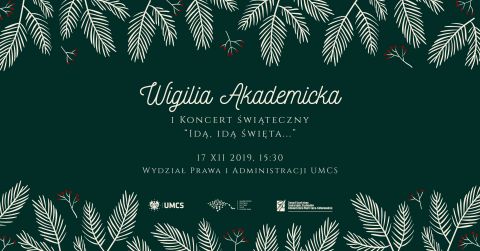 Wigilia Akademicka 2019 - zaproszenie