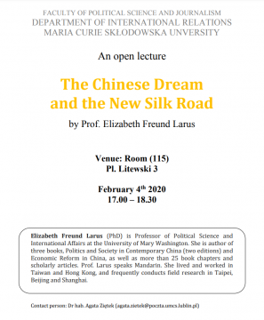 Wykład "The Chinese Dream and the New Silk Road"