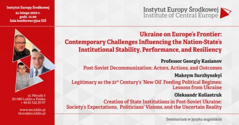 Seminarium naukowe „Ukraine  on  Europe’s Frontier:...